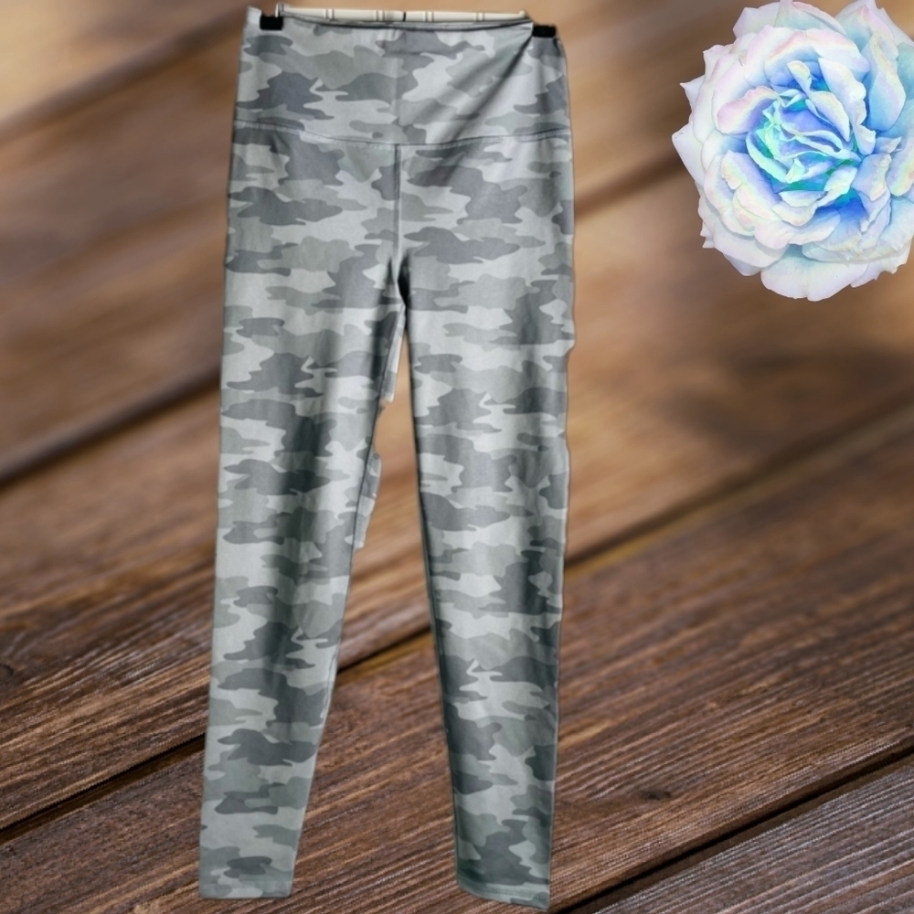 KYODAN light grey camo leggings Athletic Yoga size Small - Picture 4 of 11